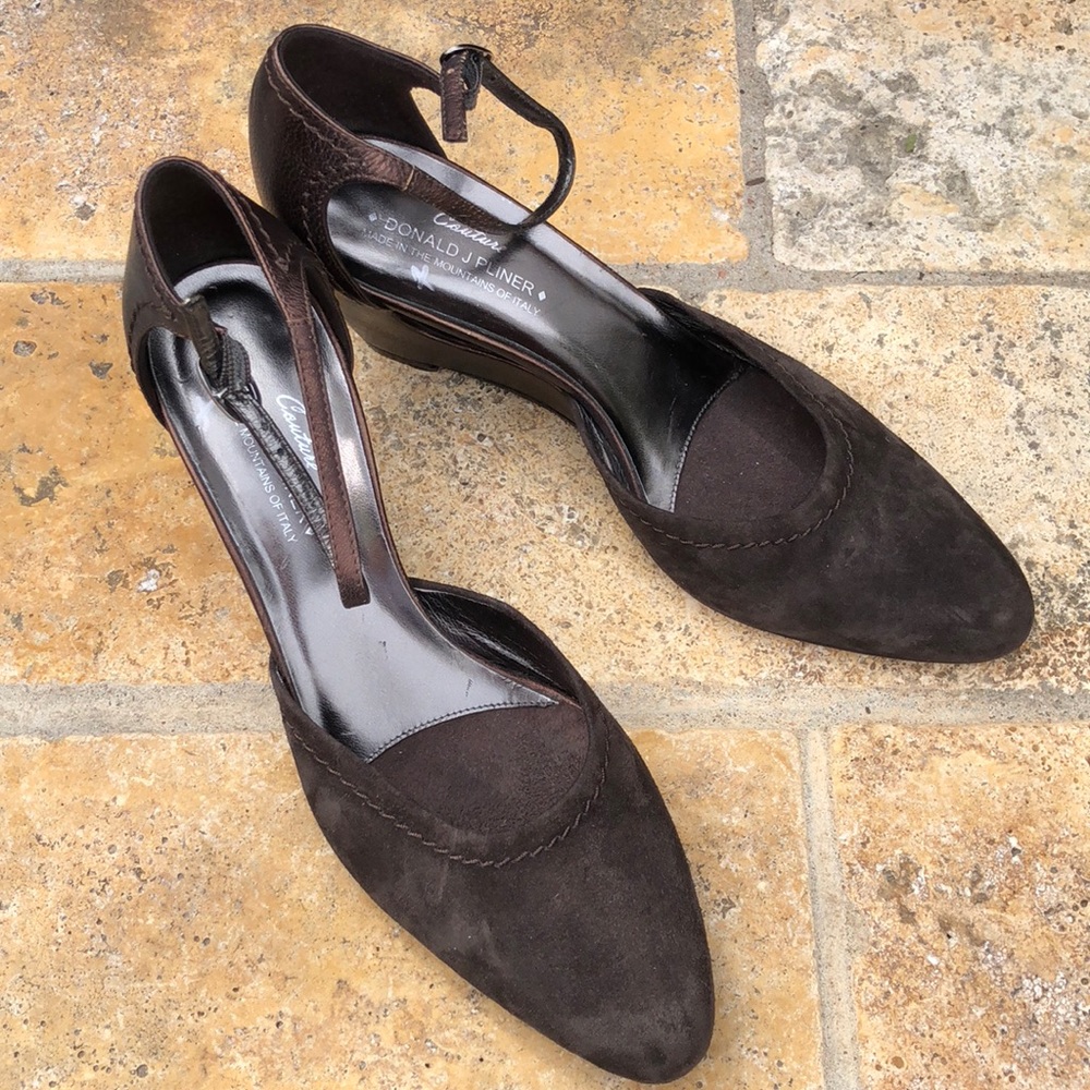 Donald J. Pliner ankle strap wedges